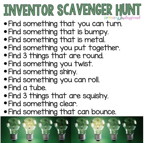 Inventor Scavenger Hunt 